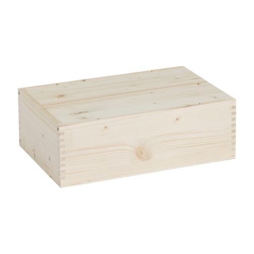 CASSETTA LEGNO 2 bottiglie spumante 750 ml, chiusura a scorrimento