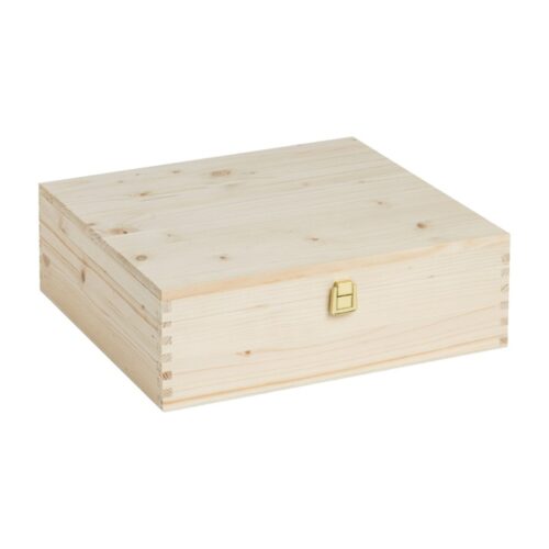 CASSETTA LEGNO 3 bottiglie spumante 750 ml, chiusura con cerniere