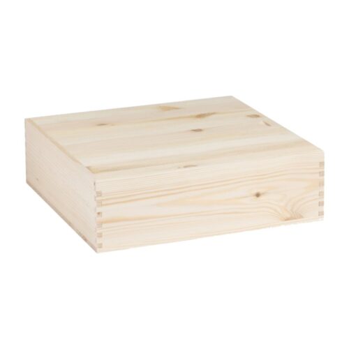 CASSETTA LEGNO 4 bottiglie standard 750 ml, chiusura a scorrimento