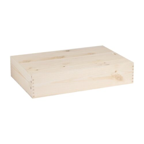 CASSETTA LEGNO 6 bottiglie standard 750 ml, chiusura a scorrimento