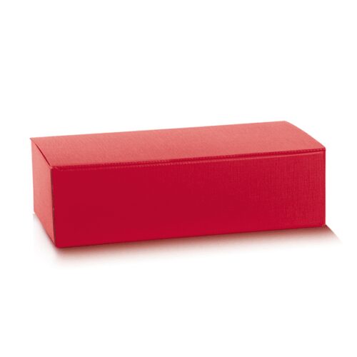Scatola Unica 2 bottiglie Fibra Rosso
